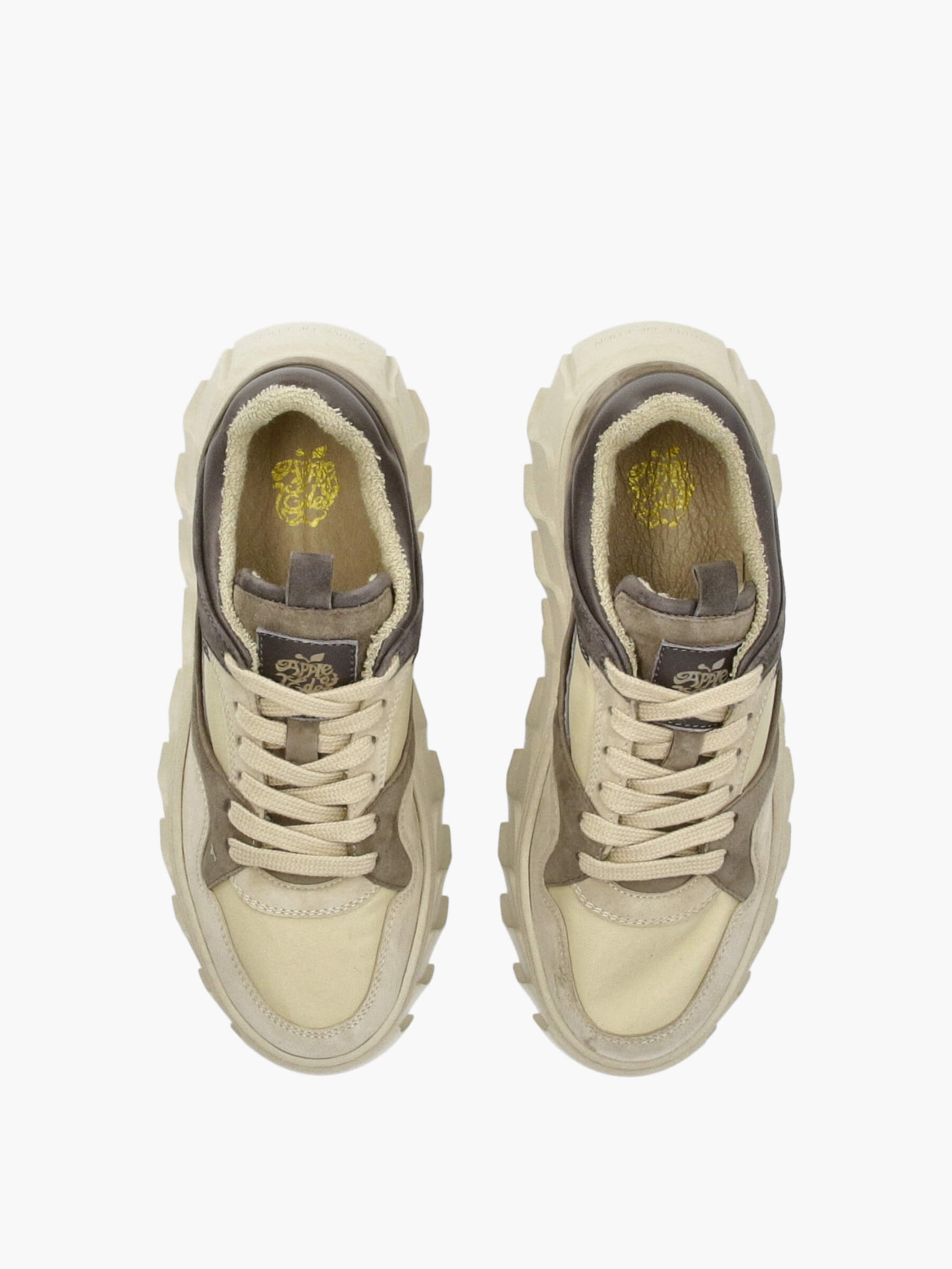 AW24-LIMA28-taupe-grey-000-000-Apple-of-Eden_5_BM Sneaker im Material Mix taupe/grey, Bekleidung, Schuhwerk, Schuh, Sneaker, Leinwand