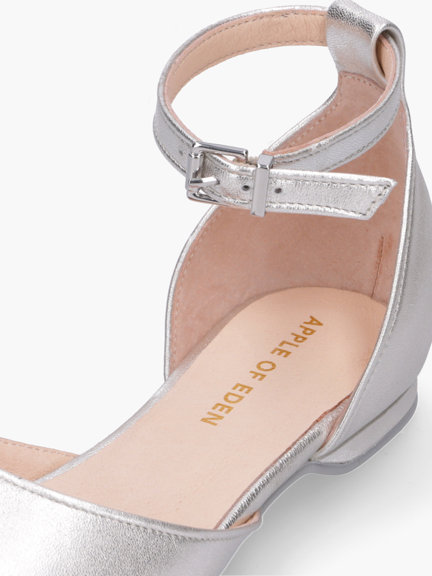 BRUNA Silber, Schuh, Hoher Absatz, Sandale, Zubehör, Riemen