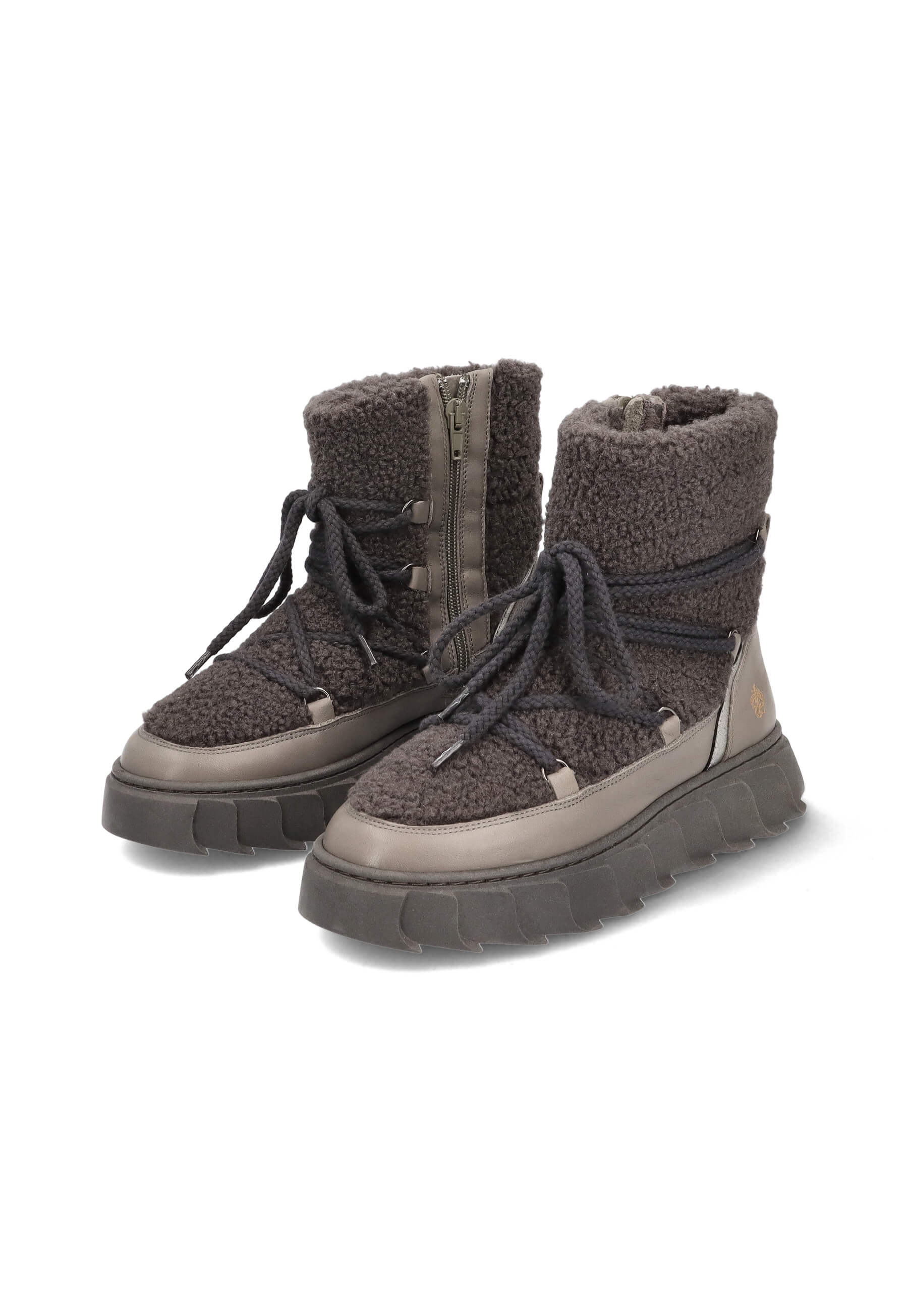Stiefeletten Grau