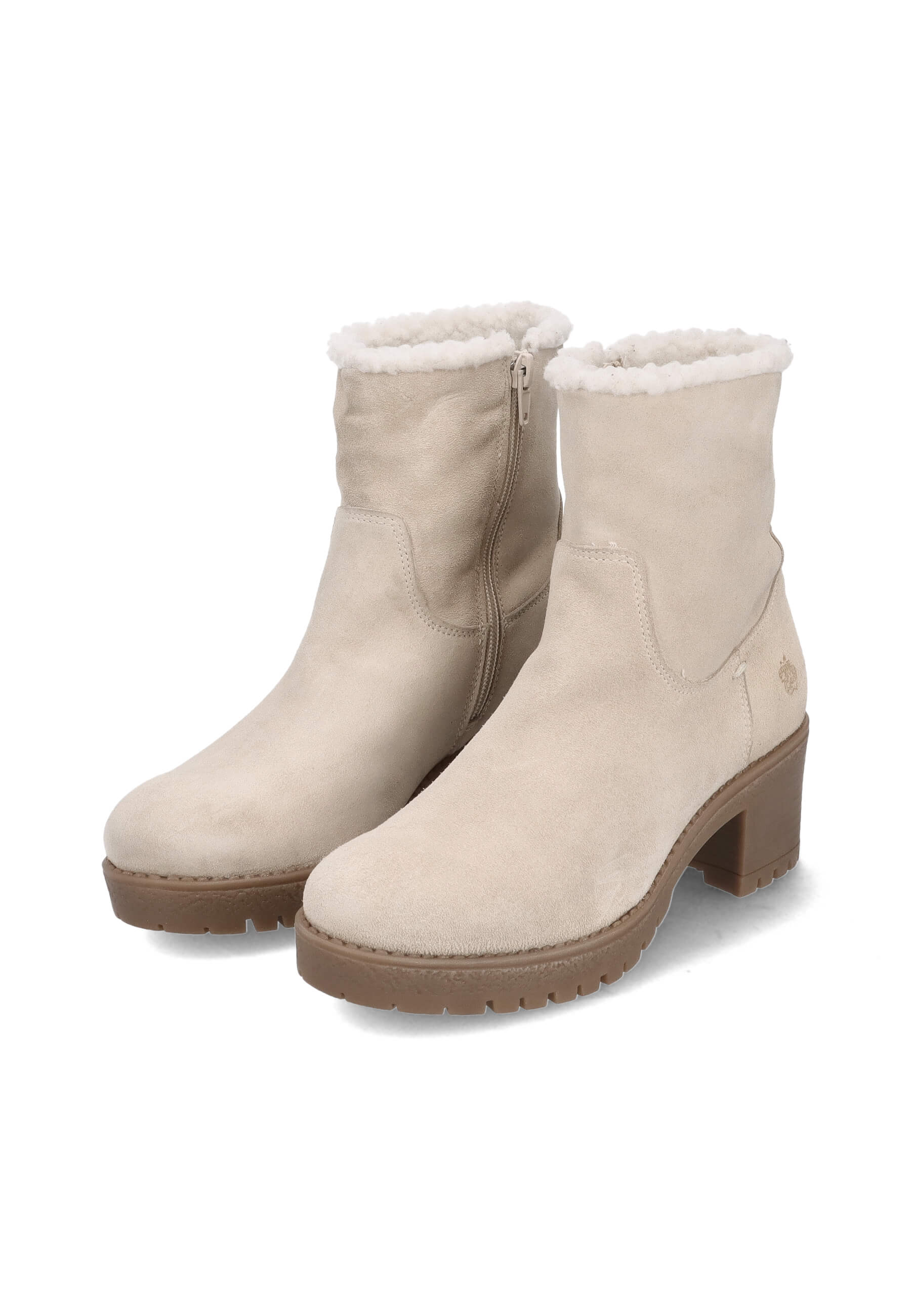 Leder Stiefeletten weiß