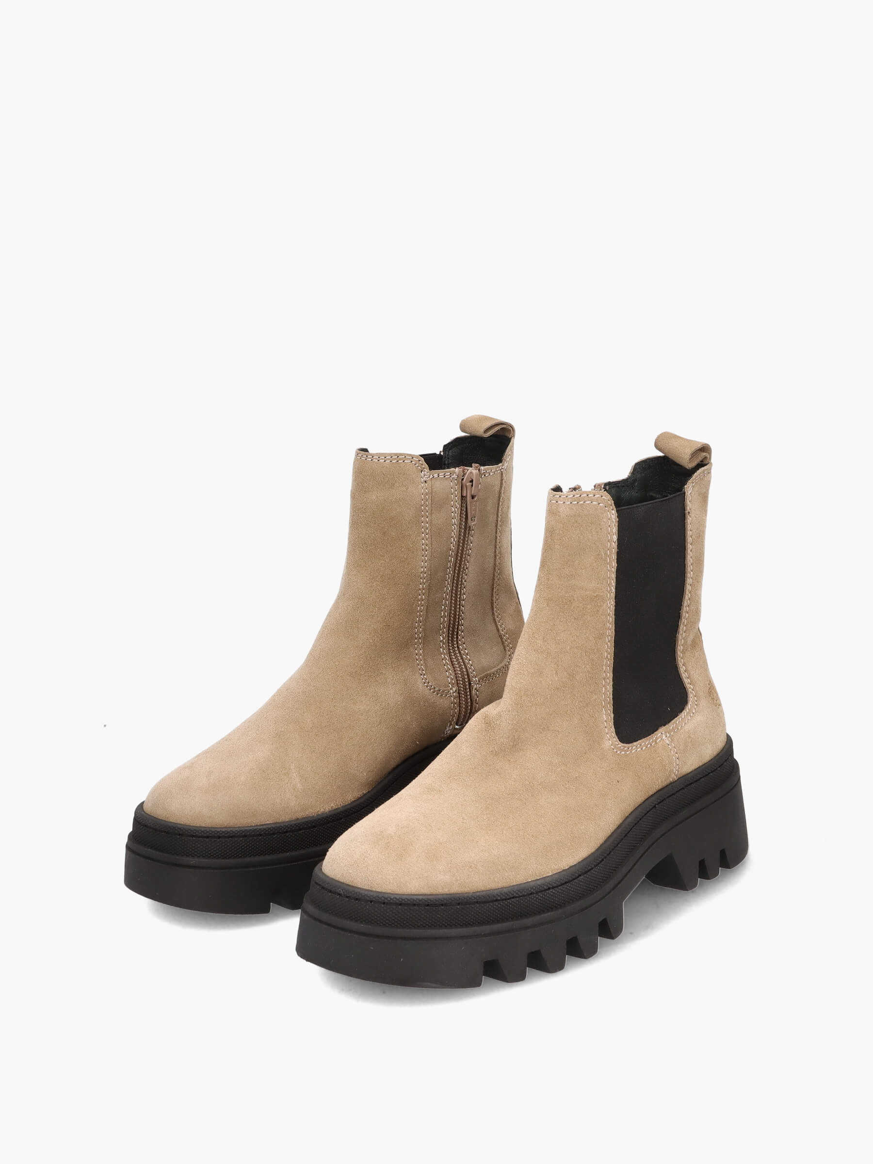 Chelsea Boots beige, Bekleidung, Schuhwerk, Schuh, Wildleder
