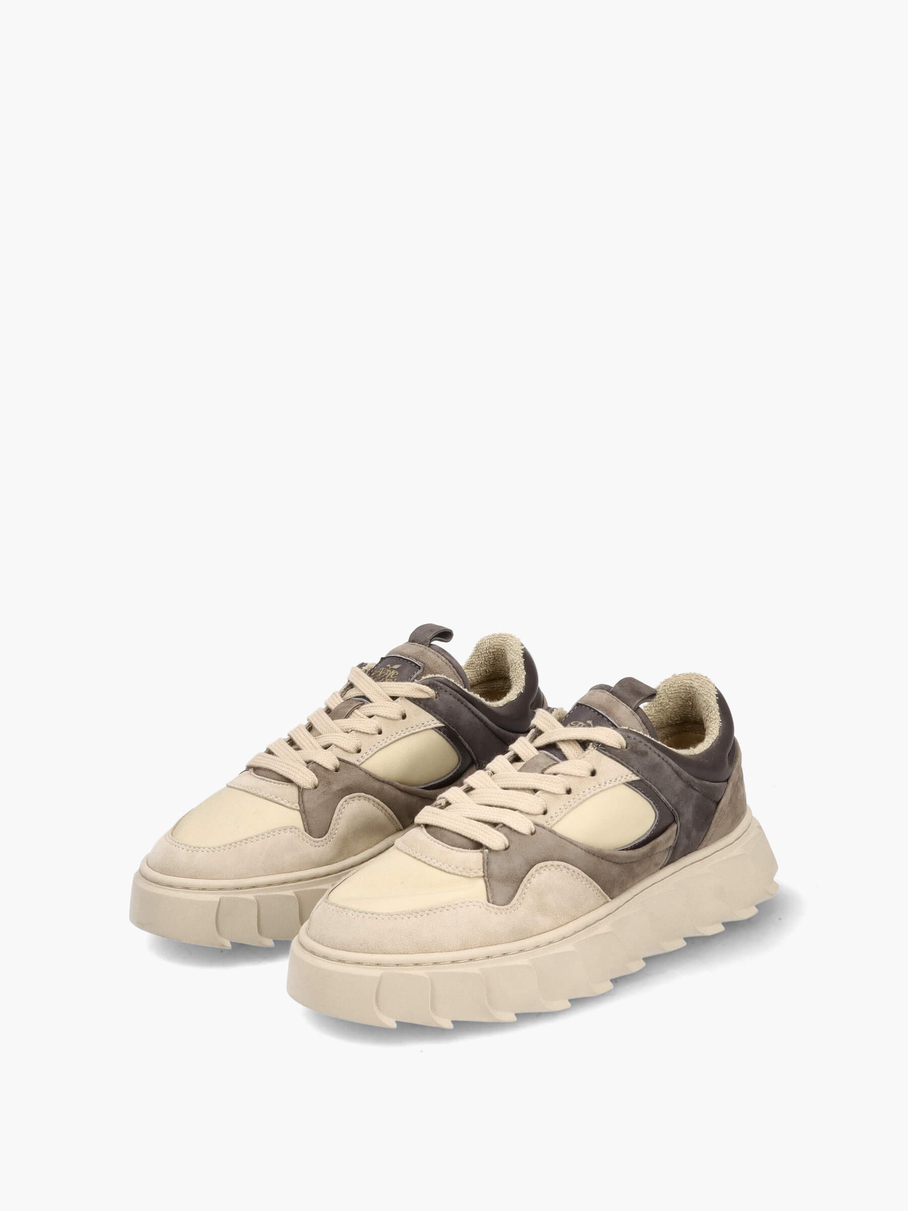 AW24-LIMA28-taupe-grey-000-000-Apple-of-Eden_2_BM Sneaker im Material Mix taupe/grey, Bekleidung, Schuhwerk, Schuh, Sneaker