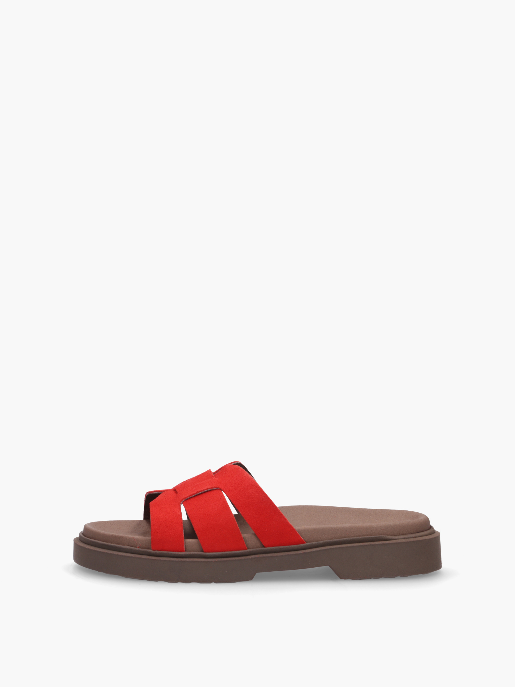 SS25-PURE26-000-000-Apple-of-Eden_1_BM PURE Rot, Bekleidung, Schuhwerk, Sandale