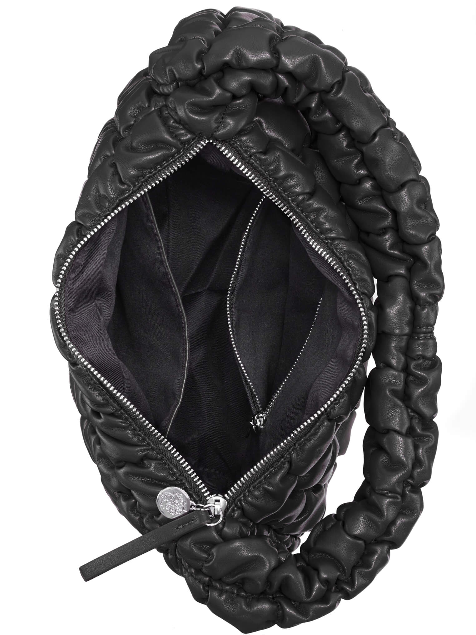Cadiz_2100001_30_h Puffer Schultertasche black, Tasche, Mantel, Jacke, Handtasche, Hut