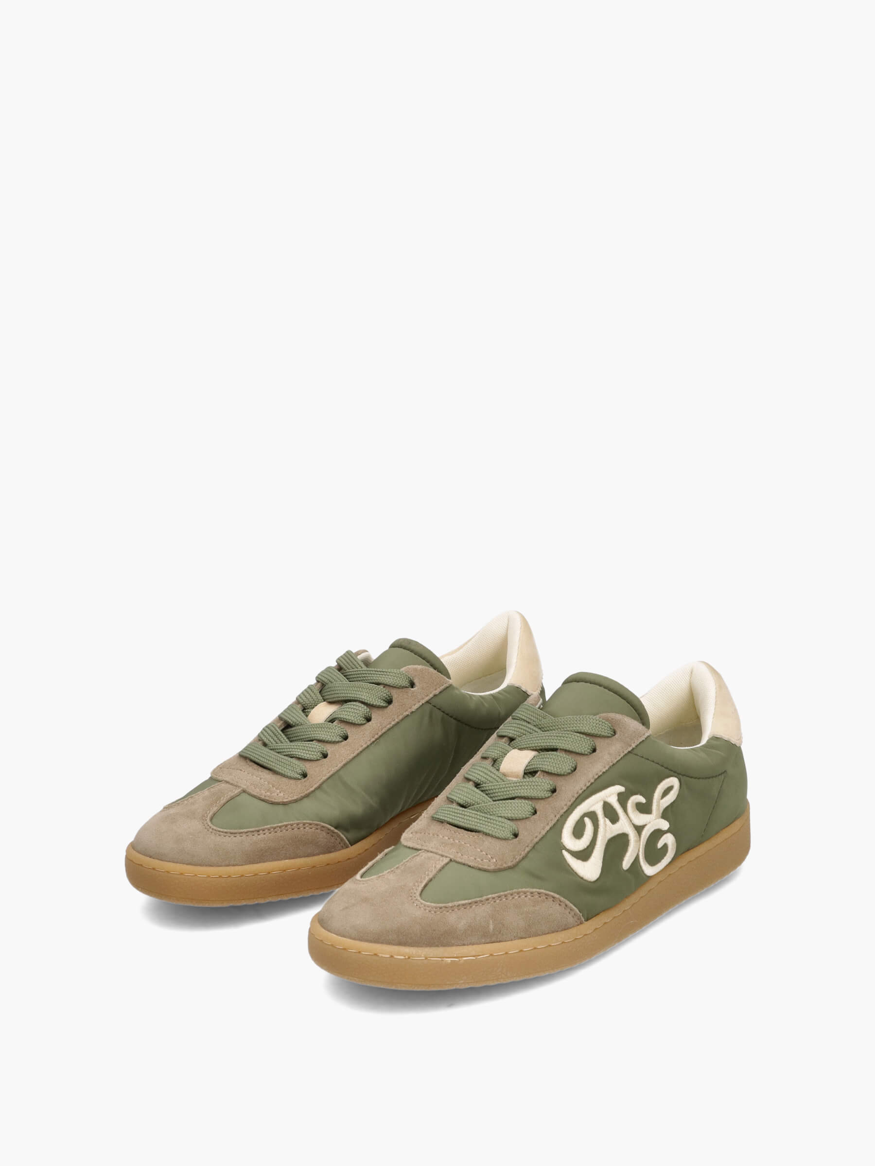 SALLYX-Khaki, Schuhwerk, Schuh, Sneaker, Leinwand, Wildleder