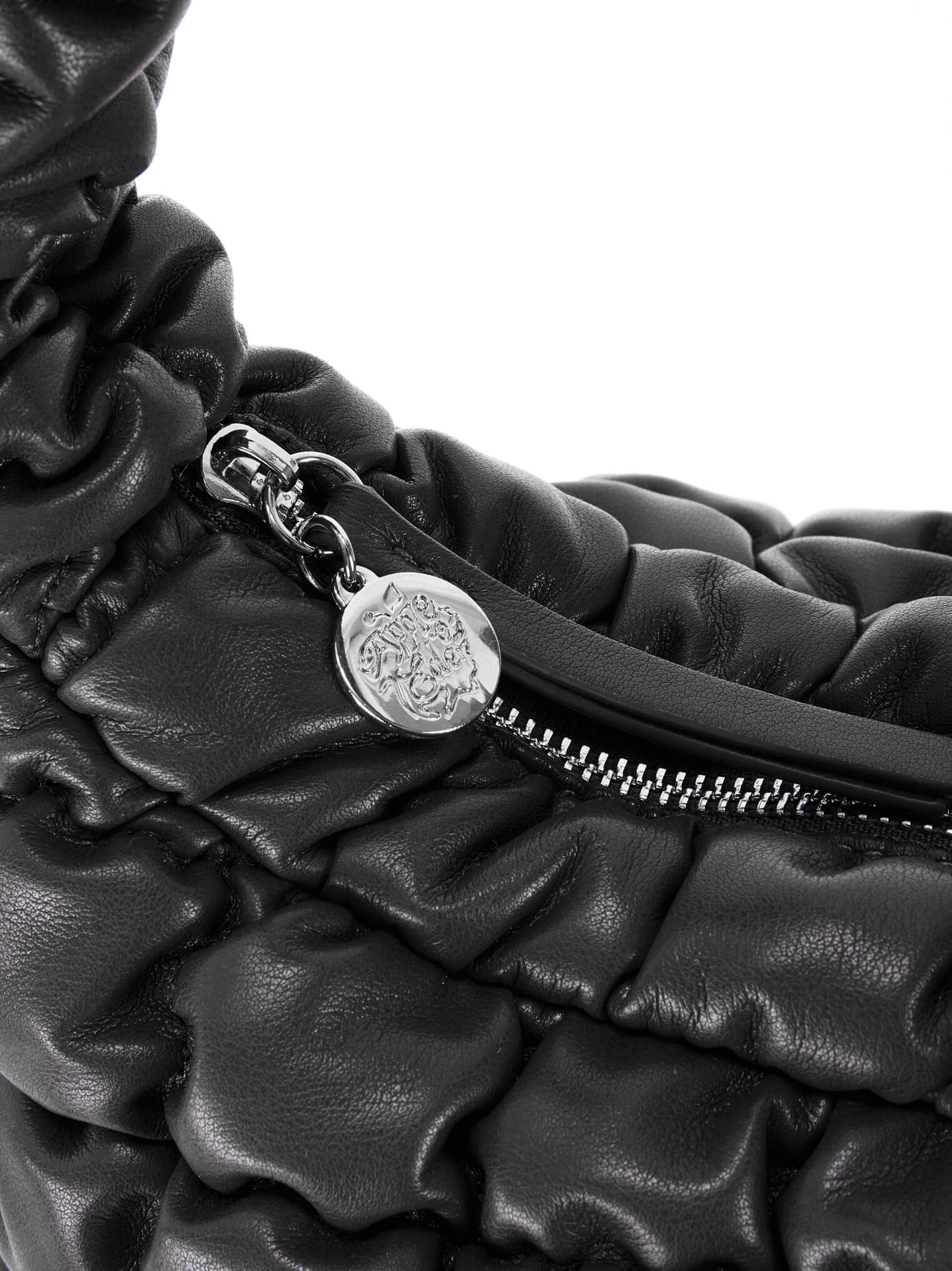 Cadiz_2100001_50_h Puffer Schultertasche black, Zubehor, Tasche, Handtasche