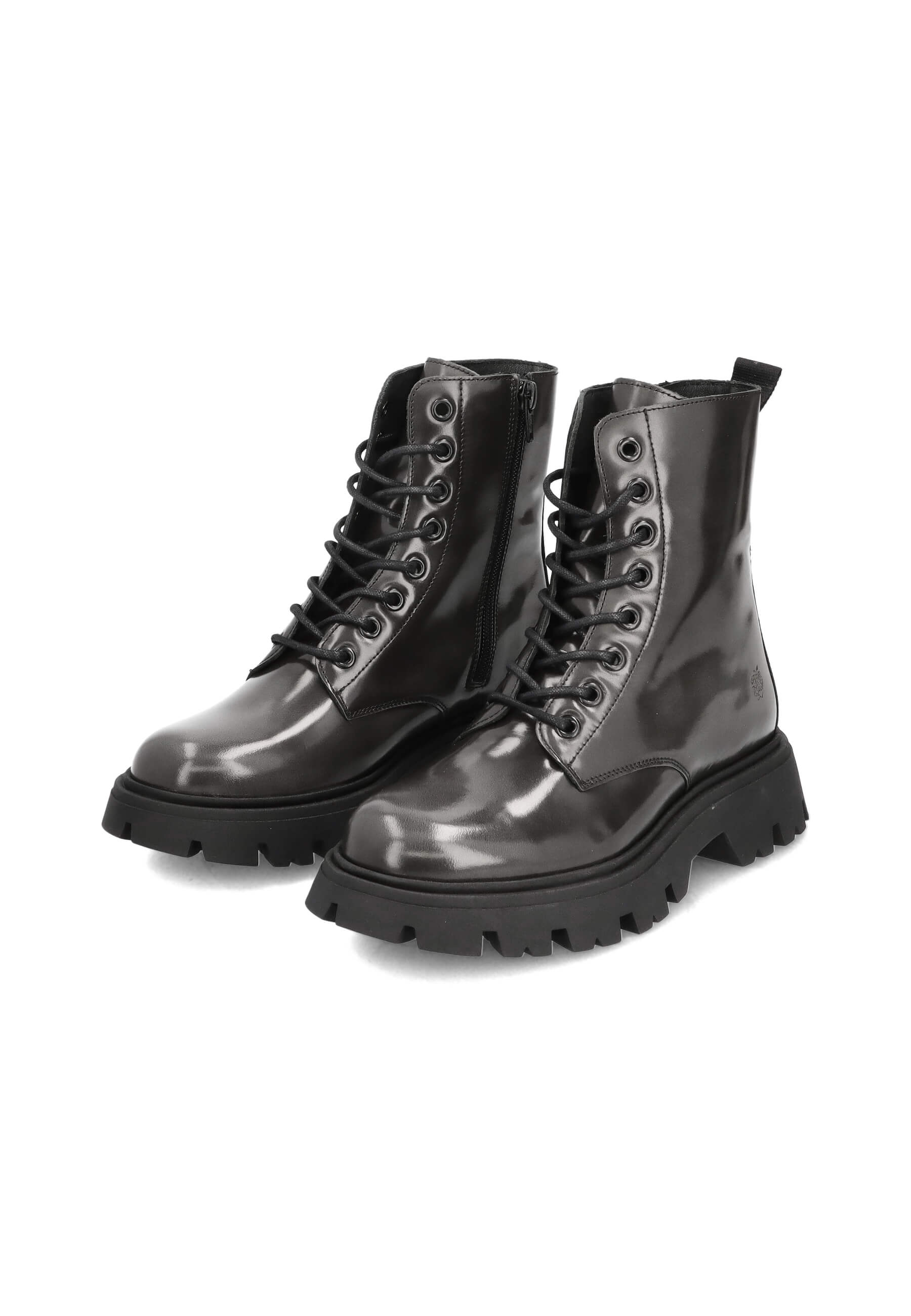 Schnürstiefeletten Grau