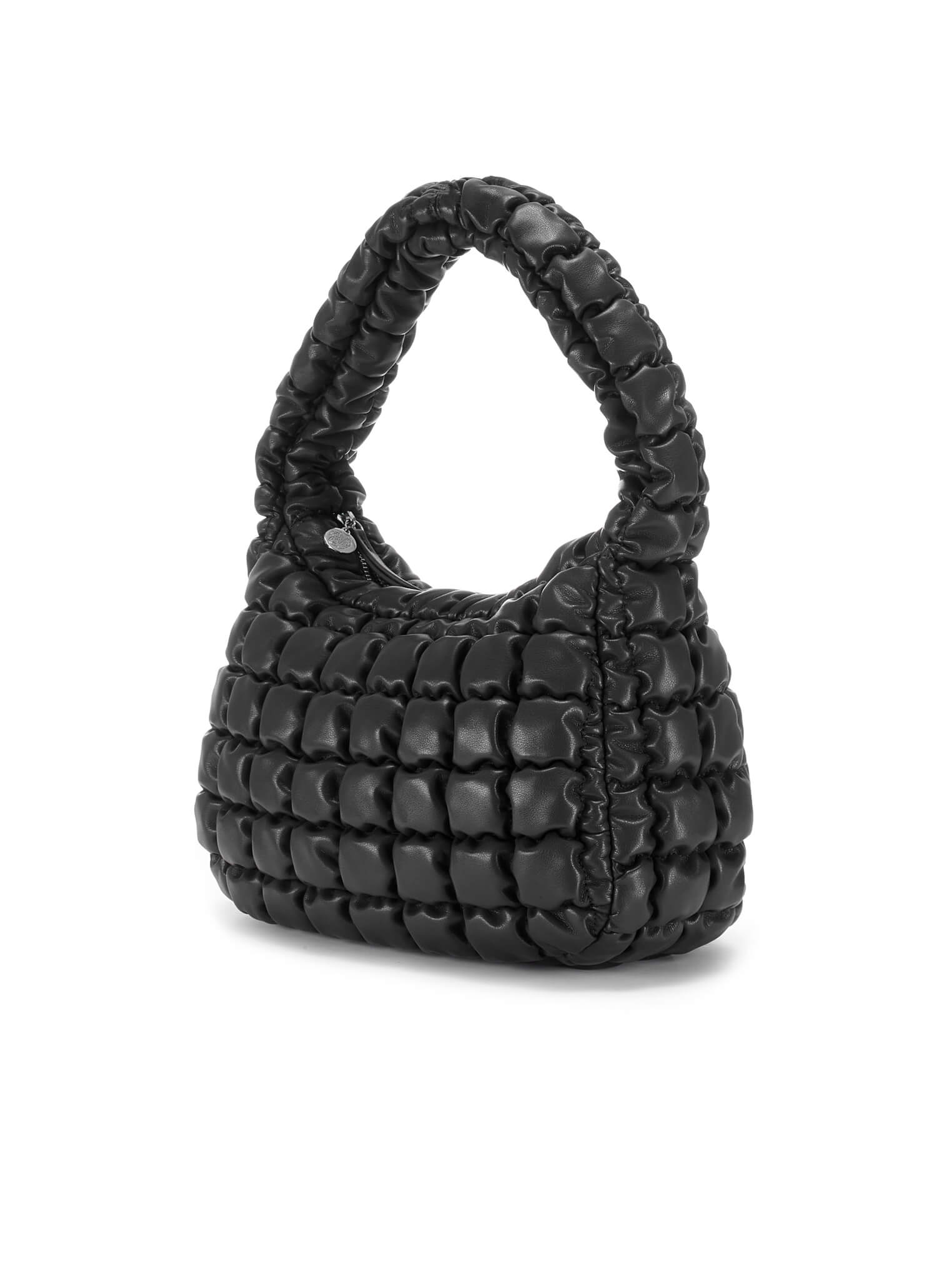Cadiz_2100001_20_h Puffer Schultertasche black, Zubehor, Tasche, Handtasche, Geldbörse