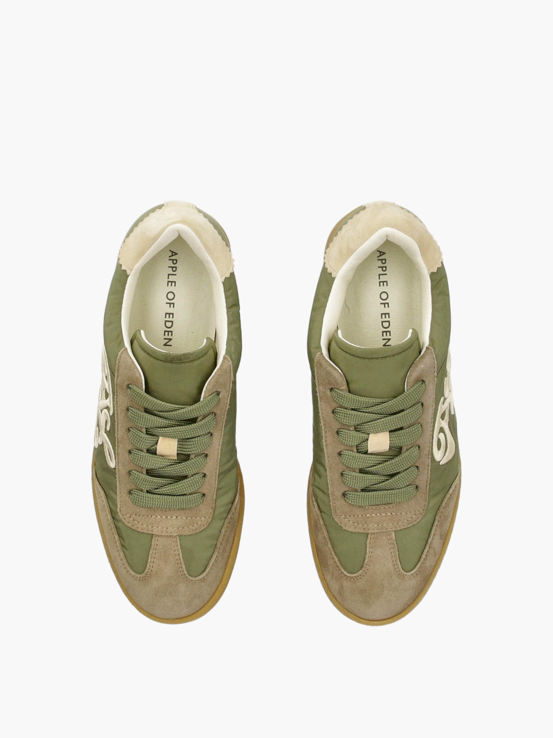 SALLYX-Khaki, Schuhwerk, Schuh, Sneaker, Leinwand, Wildleder