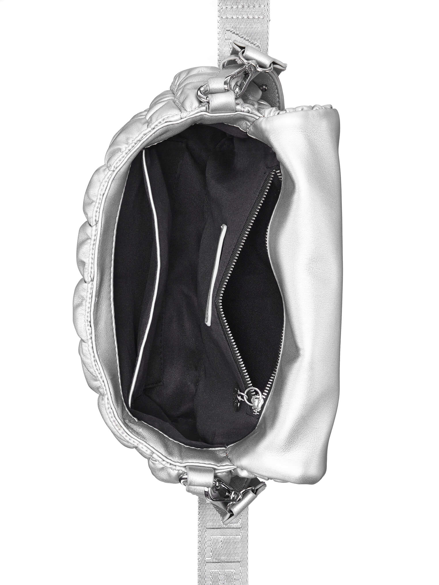 Umhängetasche silber, Zubehor, Tasche, Handtasche, Mantel, Jacke