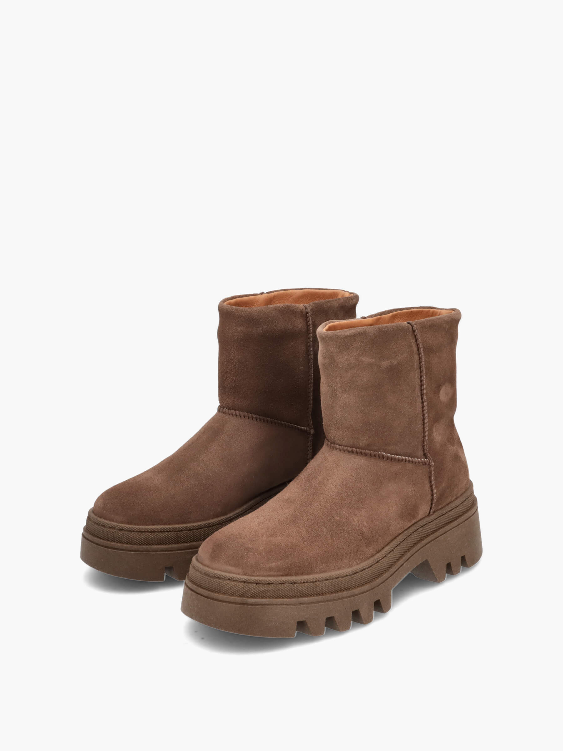  Stiefeletten brown, Bekleidung, Schuhwerk, Schuh, Wildleder