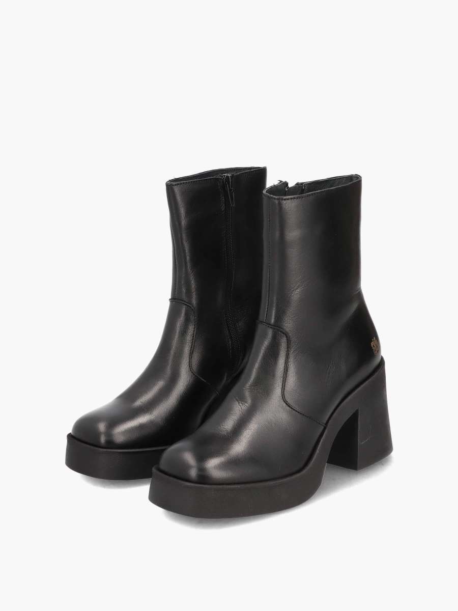 Plateau-Stiefeletten schwarz